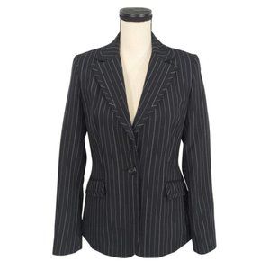 Florence + Fred ~ Striped One Button Blazer Jacket